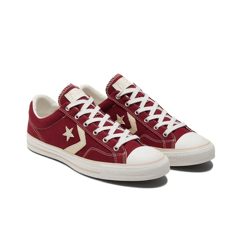 Converse Star Player Non Slip Wear Resistant Low Top Casual Canvas Shoes Red-2