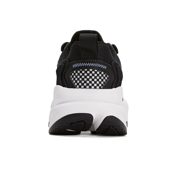 PONY Cushioning Anti Slip And Wear Resistant Low Top Chunky Sneakers Unisex Black-3