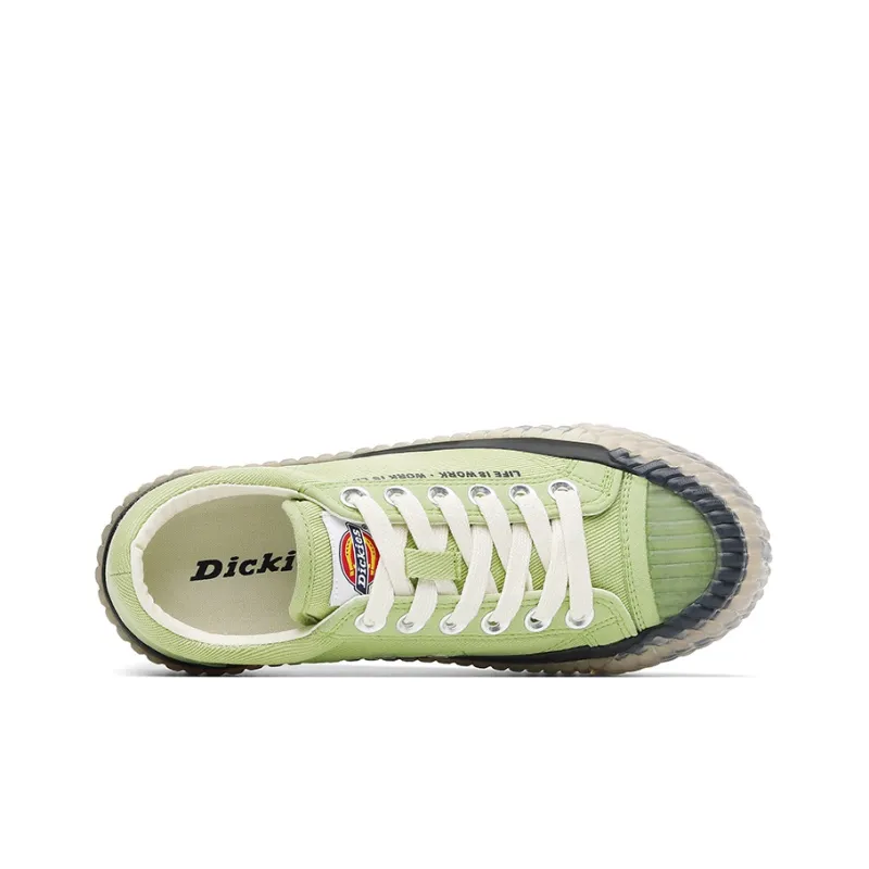 Dickies Canvas Shoes Unisex Low Top Vanilla Green-2