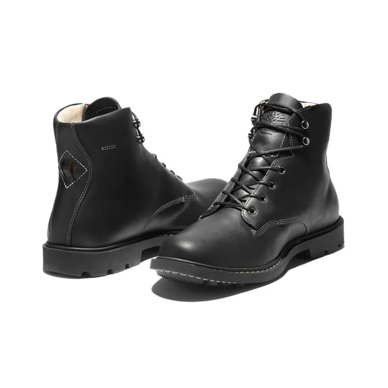 Timberland Belanger Ek+ Water-Resistant Wear-Resistant Cushioning Short Outdoor Boots Men's Black-3