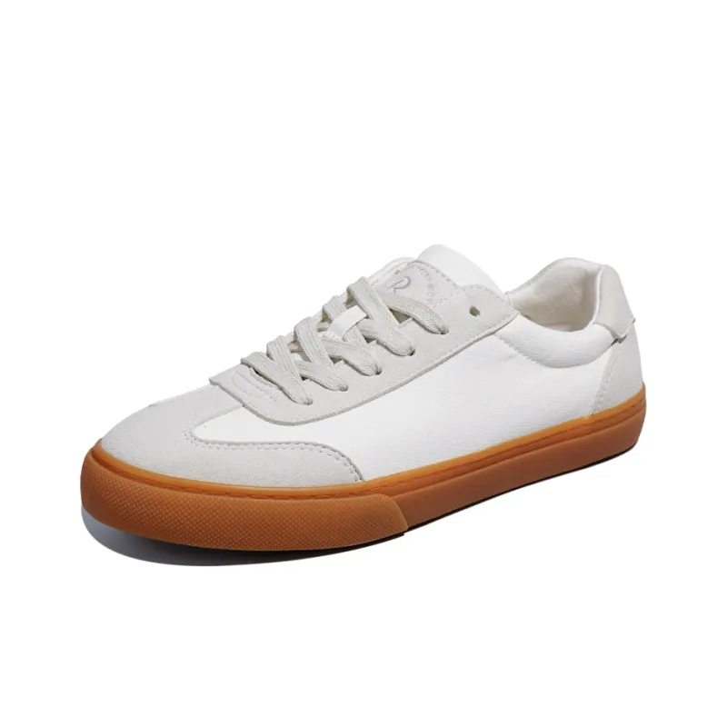 Rockfish Waterproof Anti Slip And Wear Resistant Lightweight Low Top Canvas Shoes Men's White Gray-1