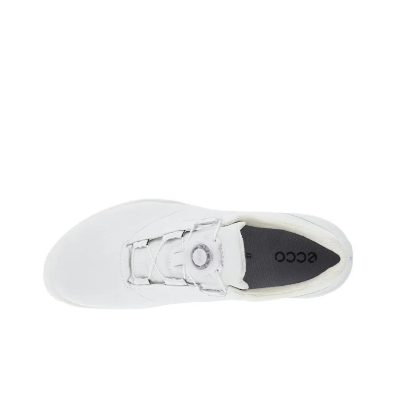 Ecco Cushioning And Abrasion Resistant Coverage Low Top Golf Shoes Women's White-3