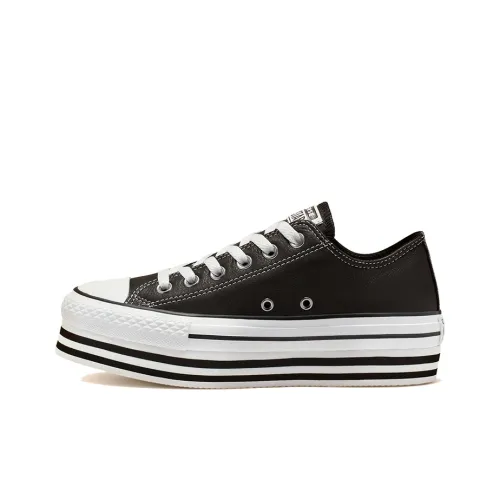 Converse Chuck Taylor All Star Platform Low Top Black White Sponge Cake Sole 'Black White' Women's