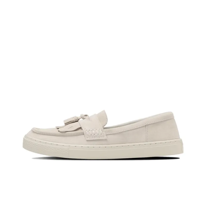 Converse All Star Coupe Loafer Suede Anti Slip Wear Resistant Low Top Canvas Shoes Unisex Ecru Japan Version-0
