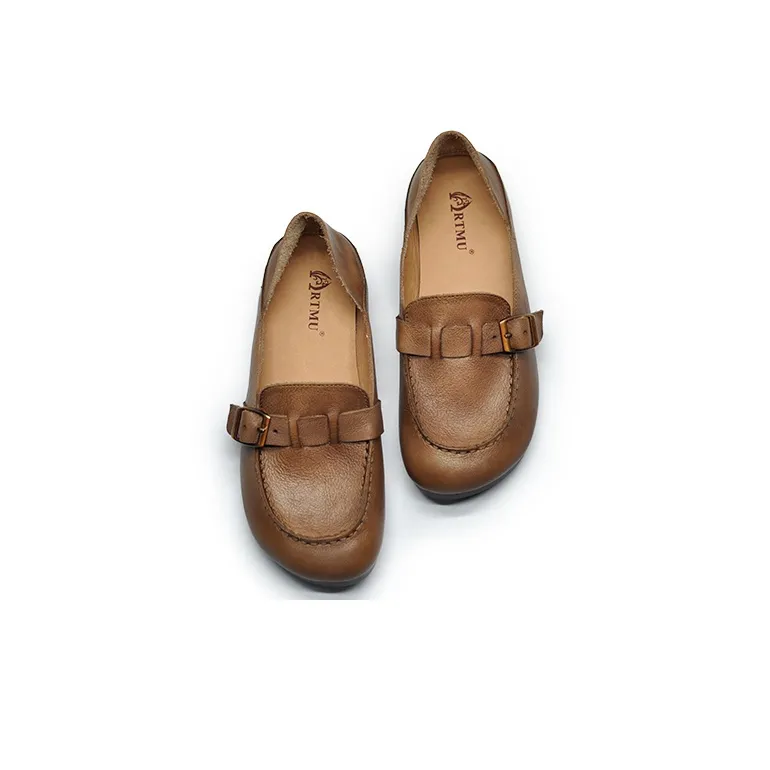 ARTMU Women's Casual Shoes Women's Low Top Coffee/Camel-3
