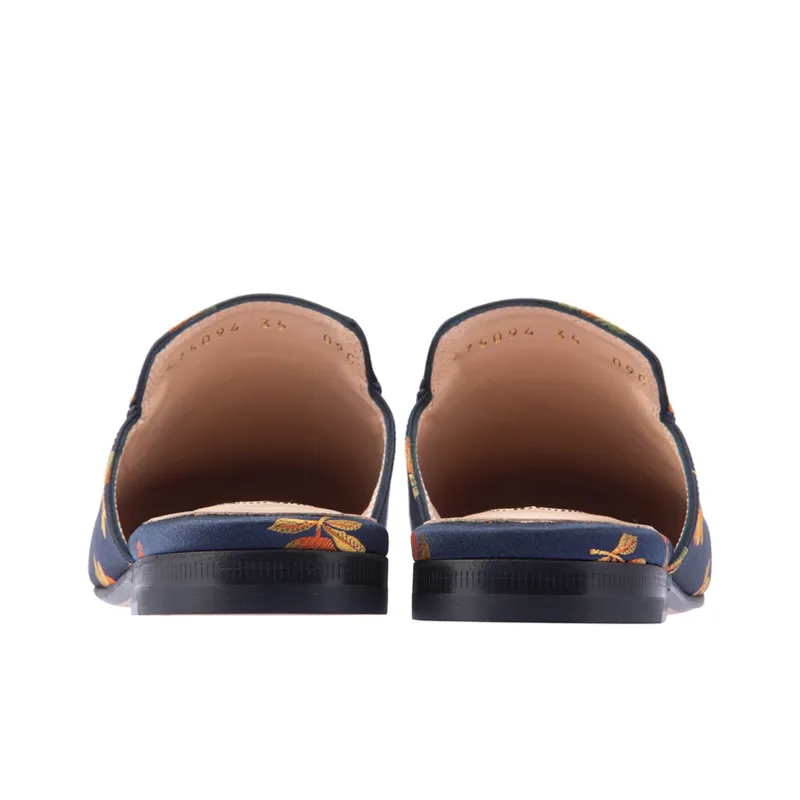 GUCCI Princetown Casual Single Shoes Women's Blue-3