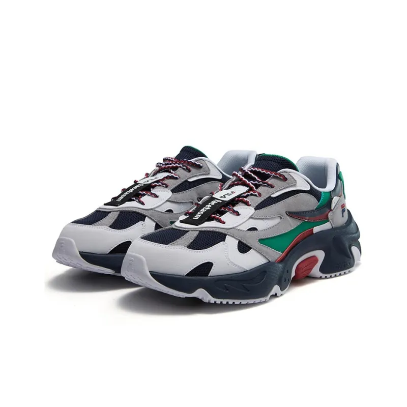 FACETASM x FILA FUSION RACCOON X FACETASM Low-Top Chunky Sneakers Men's White Blue-2
