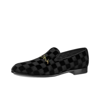 LOUIS VUITTON Auteuil Velvet Shoes 'Black'