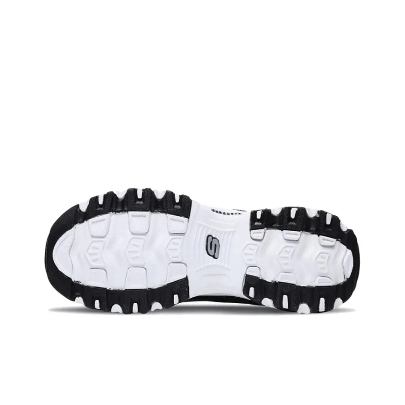 Skechers D'Lites Gs Black/ White Women's-4
