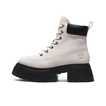 Timberland Addis Ababa Sky 6 Inch Lace Up Short Outdoor Boots Women's White Black
