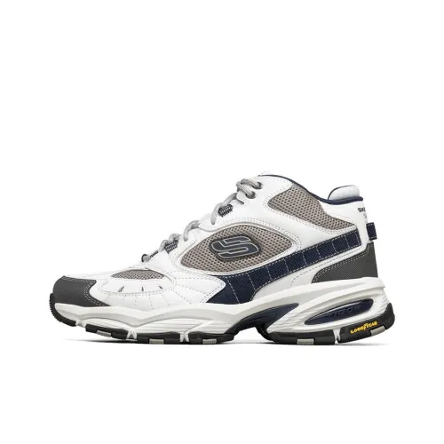 Skechers Vigor 3.0 Cushioned Slip Resistant Breathable Low Top Chunky Sneakers Men's White