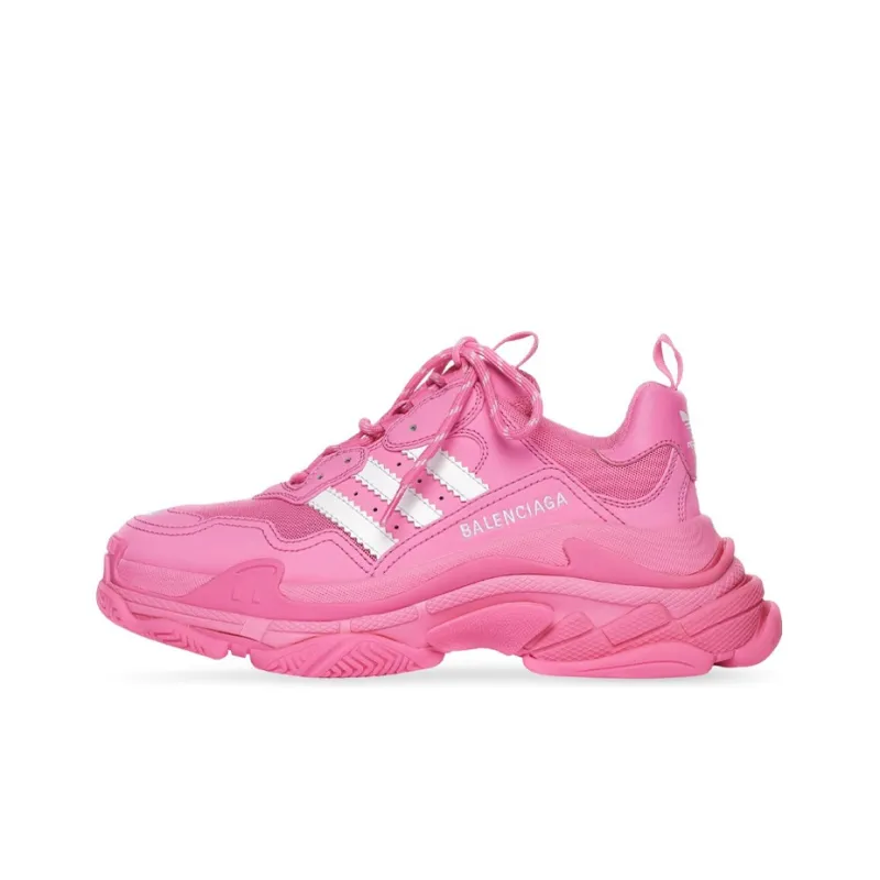 Balenciaga X Adidas Triple S Neon Pink Women's-0