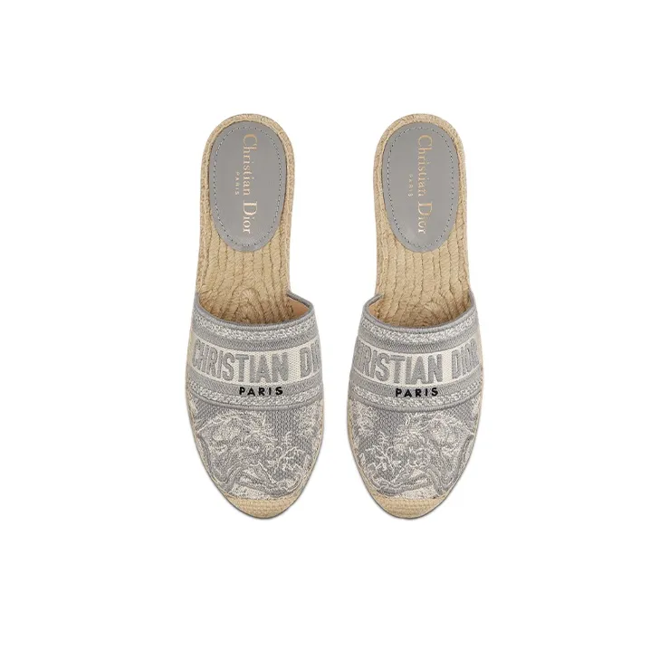 DIOR Granville Casual Single Shoes Women's Gray-4