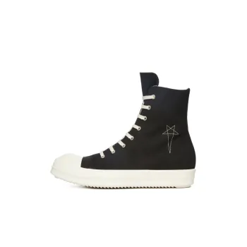 Rick Owens DRKSHDW High Top Black Milk