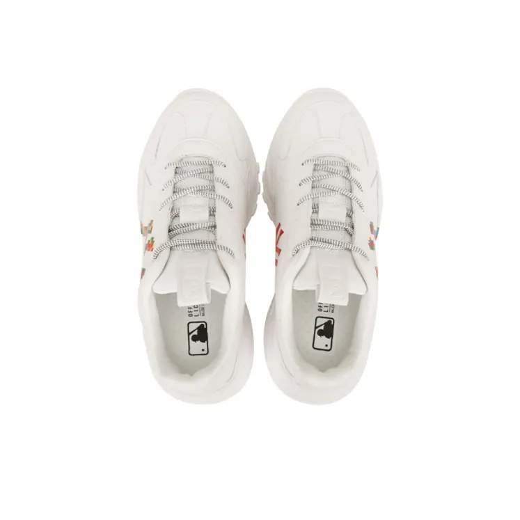 MLB Big Ball Chunky Chunky Sneakers Unisex Low Top White Multicolor-2