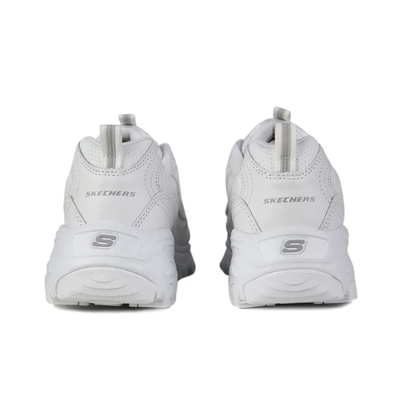 Skechers D Lites Casual Daddy Shoes White Women's-2