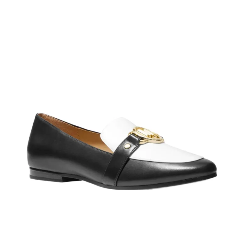 MICHAEL KORS KORS Rory Loafers Women's White Black-2