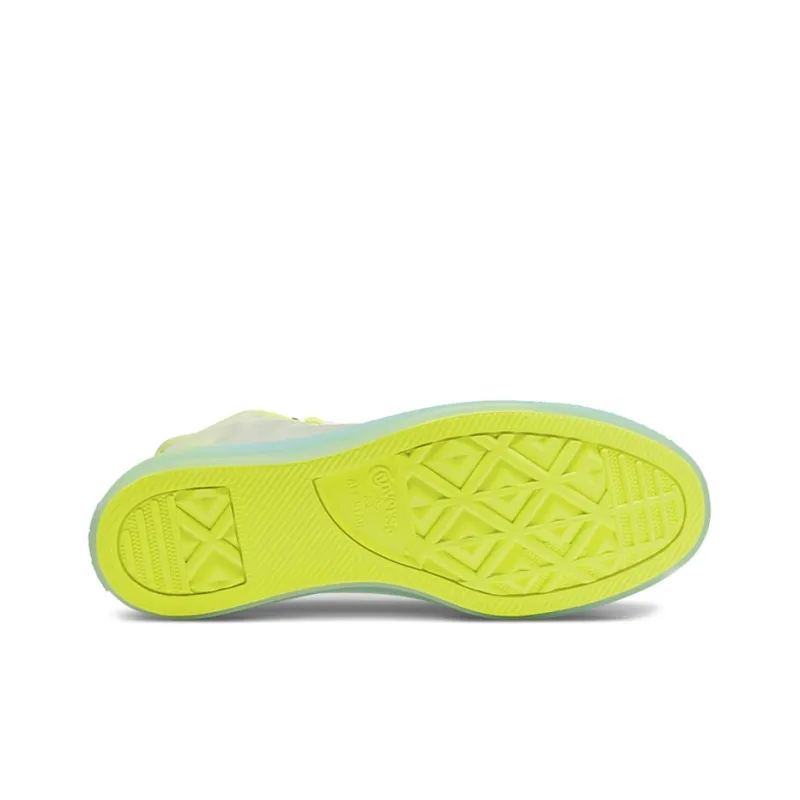 Converse Translucent Mesh Utility Chuck Taylor All Star High Top Volt White 'Yellow Blue White' Women's-4