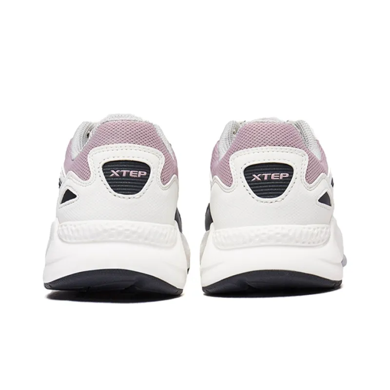 XTEP Chunky Sneakers Women's Low Top Pink/Red/White-2
