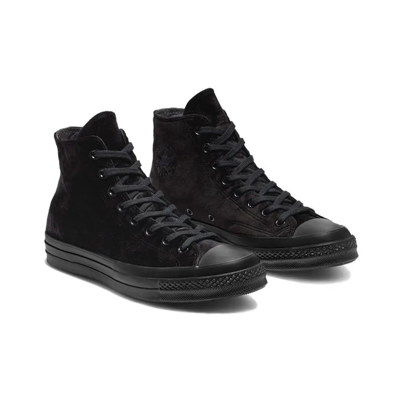Converse Chuck 70 High Velvet 'Triple Black'-2