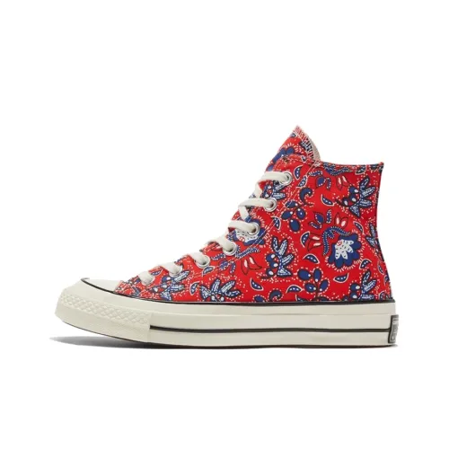 Converse Chuck Taylor All Star 70 Hi Paisley Habanero Red