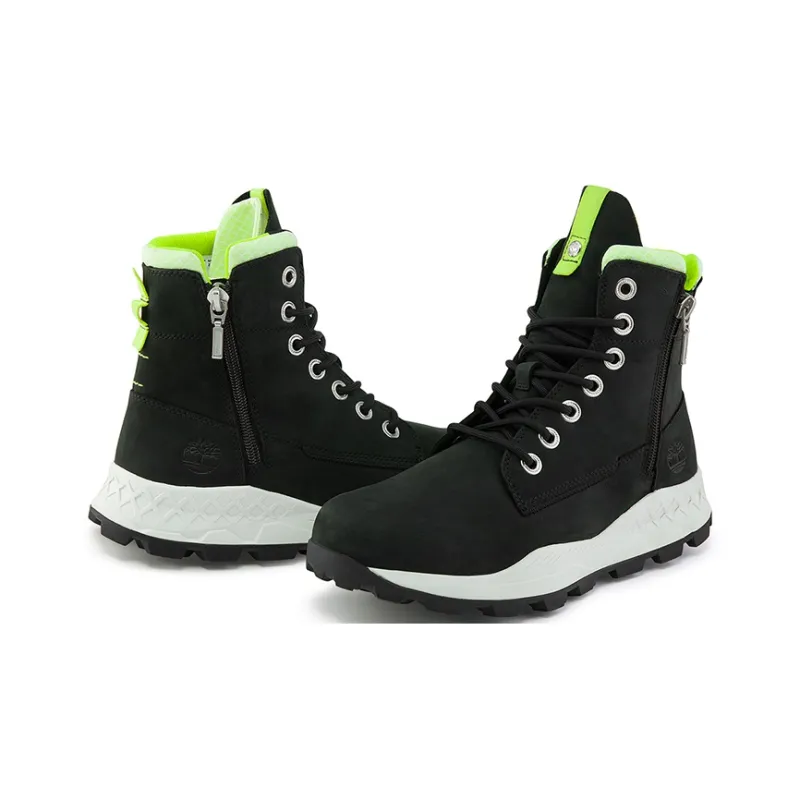 Timberland BROOKLYN Collection Thermal Height Increase Short Outdoor Boots Men's Black-4