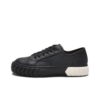Both Tyres Anti Slip Wear Resistant Low Top Canvas Shoes Women's Black White