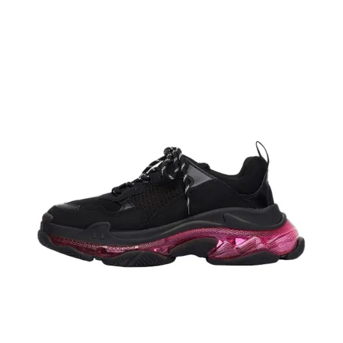 Balenciaga Triple S Clear Sole Neon Pink Women's