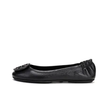 TORY BURCH Minnie Travel Ballet Flats Perfect Black Women's