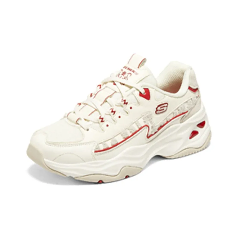 Skechers D'Lites 'White Red' Women's-2