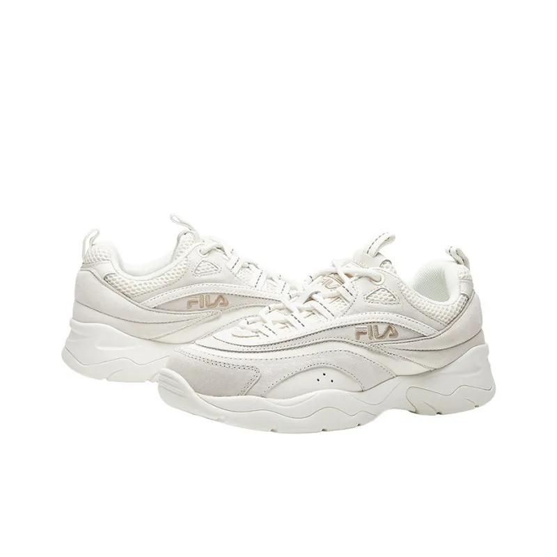 FILA FUSION Ray Cushioning Anti Slip Wear Resistant Breathability Low Top Chunky Sneakers Women's Snow-3
