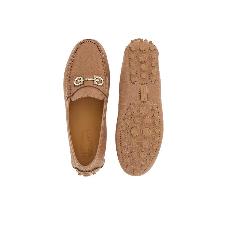FERRAGAMO Odilia Leather Loafers-4