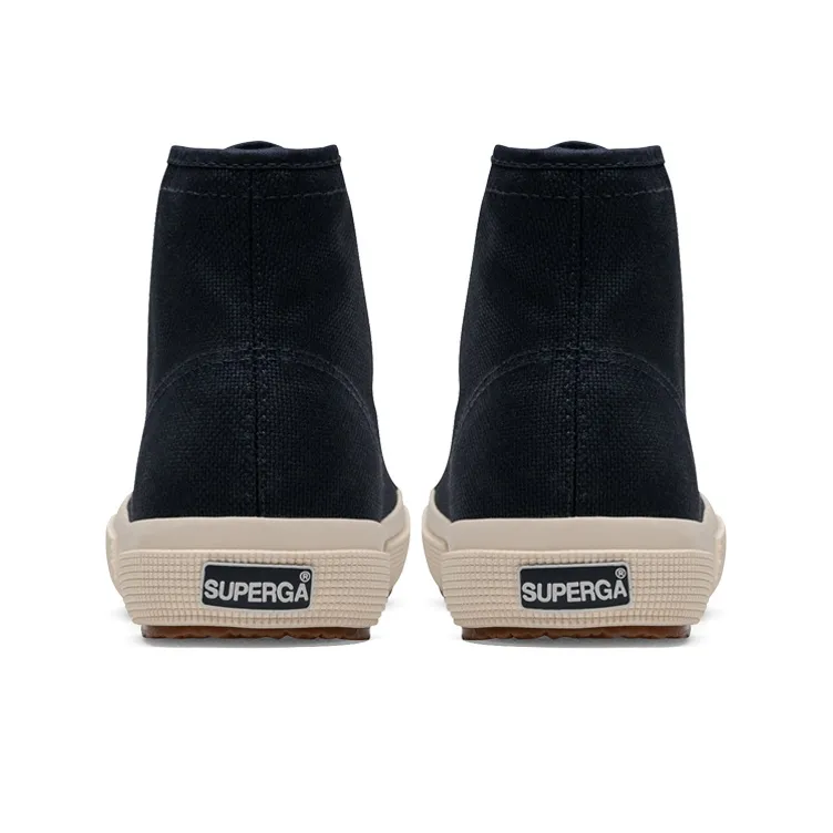 SUPERGA Canvas Shoes Unisex High-Top Navy Blue-3