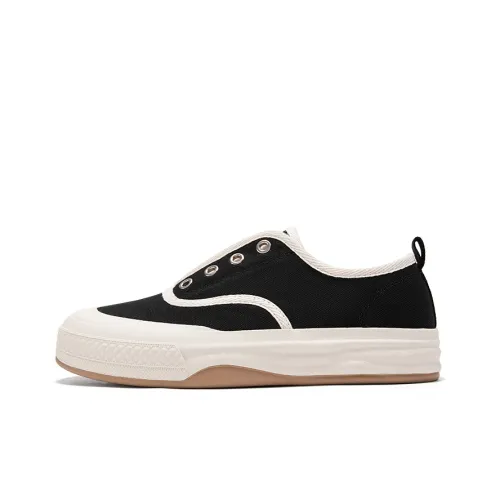 Feiyue Anti Slip Wear Resistant Low Top Canvas Shoes Women's Black