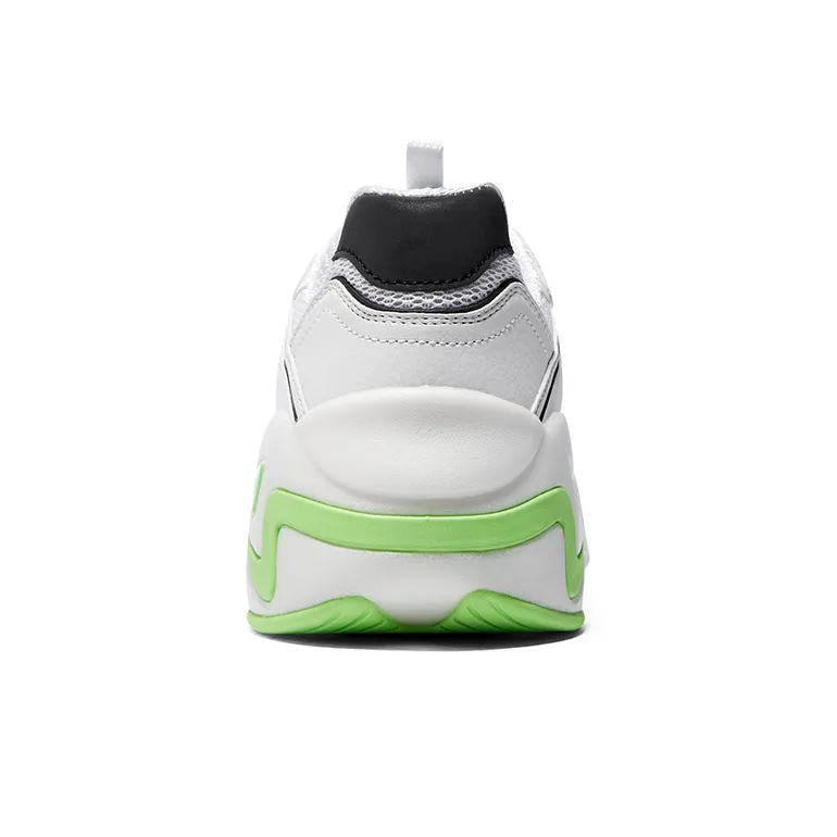 Skechers D'LITES HYPER BURST Chunky Sneakers Women's Low Top White/Lemon-4