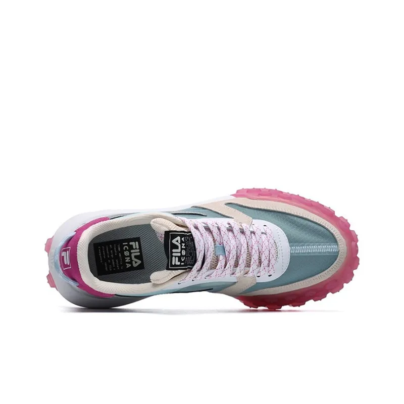 FILA Gara Cushioning Anti Slip Wear Resistant Breathability Low Top Chunky Sneakers Women's Winter Cloud-4