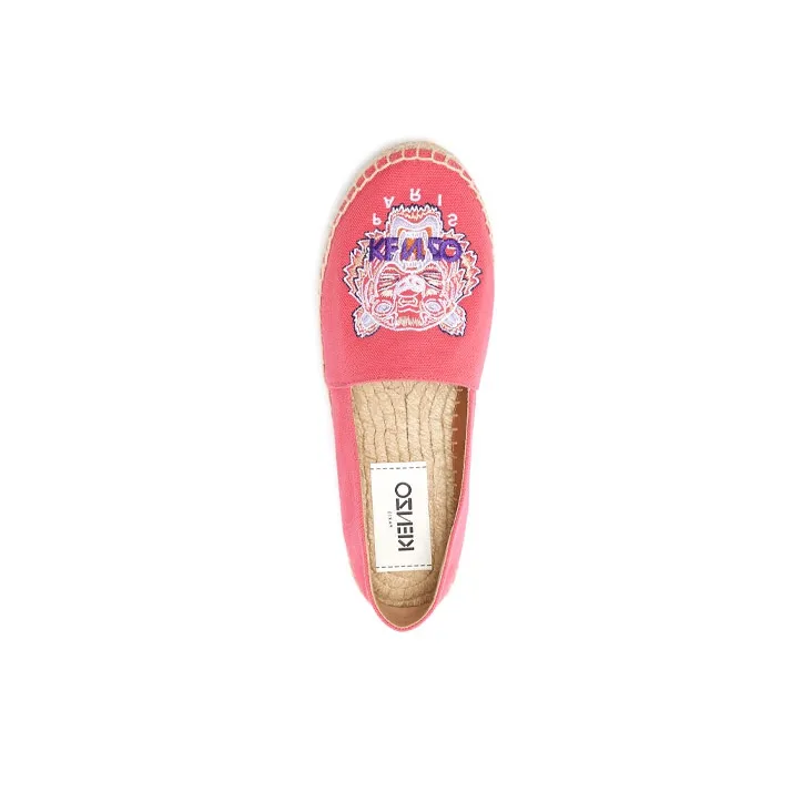 KENZO Tiger Espadrilles Women's Low Top Coral Pink-3