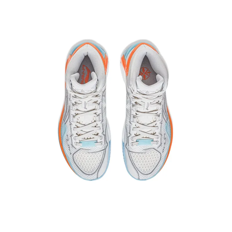 LINING Liren 4 Basketball Shoes Unisex Mid Top Light Lime-4