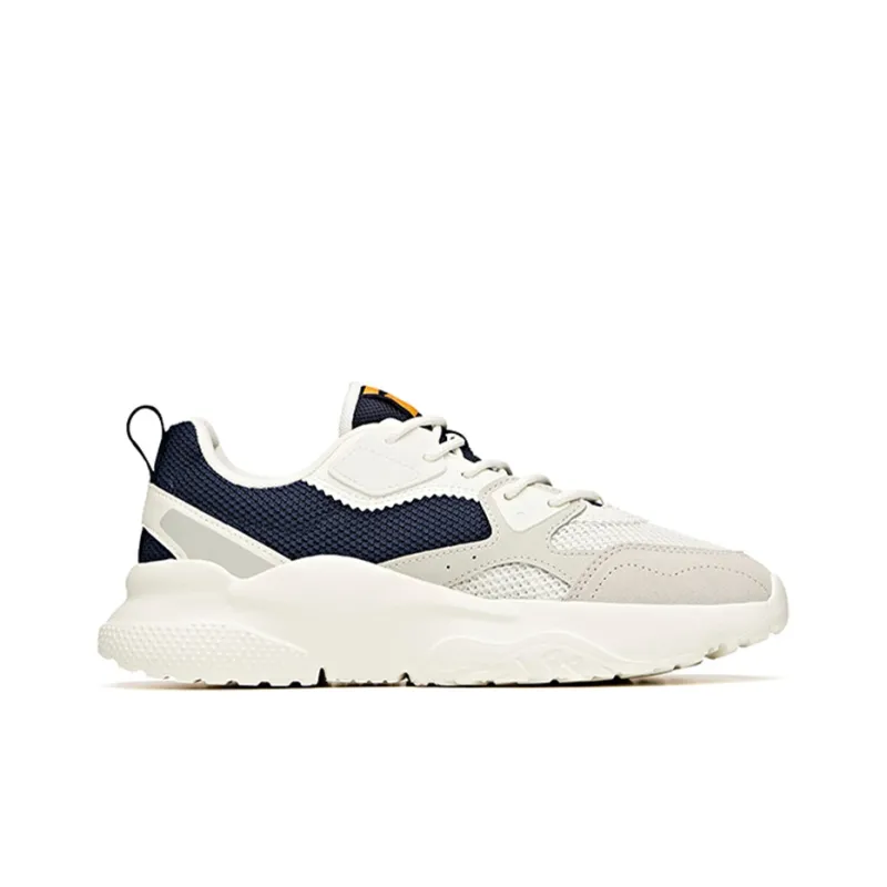 Anta Life Collection Cushioning Anti-Slip Wear-Resistant Breathability Low-Top Chunky Sneakers Men's Blue White Gray-1