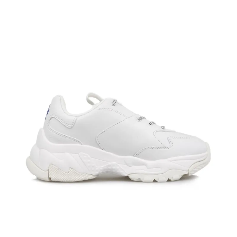 MLB Big Ball Chunky LA Cushioning Anti Slip And Wear Resistant Height Increasing Low Top Chunky Sneakers Unisex White-1