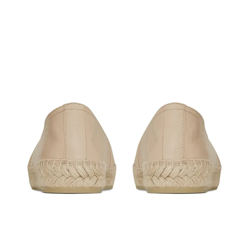 SAINT LAURENT Monogram Espadrilles Women's Beige-3