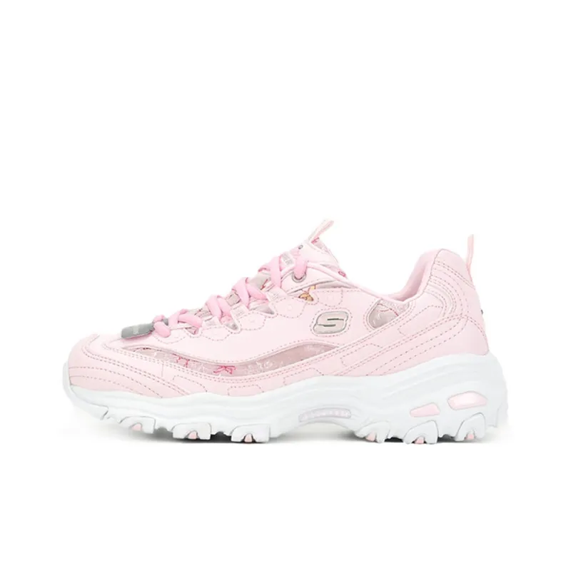 Skechers D'Lites 1.0 Low Dad Shoes Gs Pink Women's-0