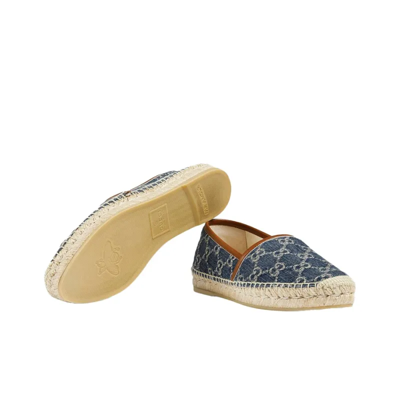 GUCCI GG Denim Espadrilles Women's-4