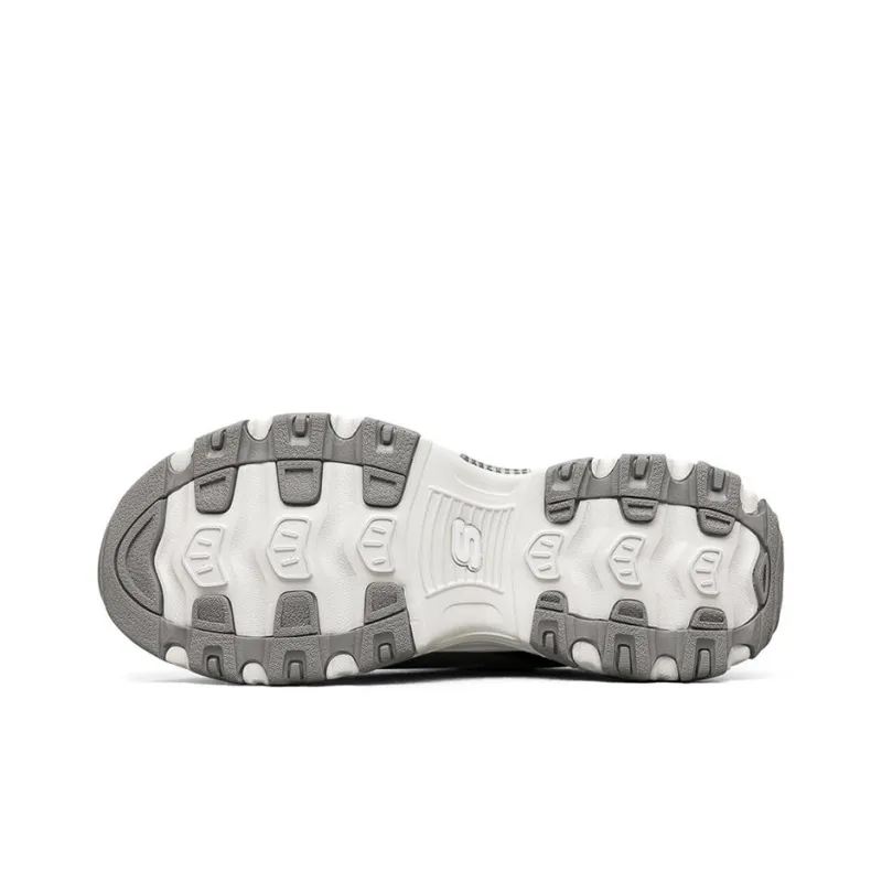 Skechers D'Lites 1.0 Low Top Running Shoes Black/Grey-4