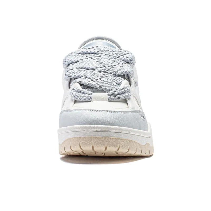 LiNing CF Reputation Abrasion-Resistant Cushioning Low-Top Casual Shoes Men's Mist White-3