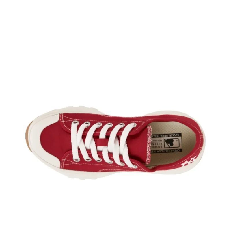 MLB Chunky High Low New York Yanker Anti Slip Wear Resistant Low Top Chunky Sneakers Unisex Red-2