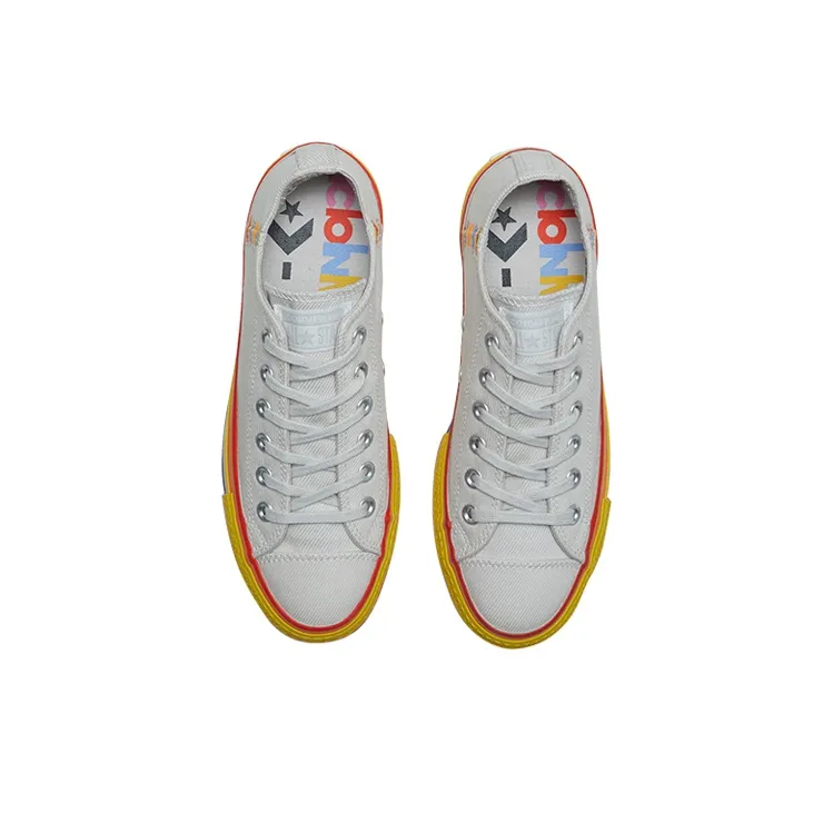 Converse Women's Chuck Taylor All Star Lift Low 'Rainbow Vintage White' Women's-3