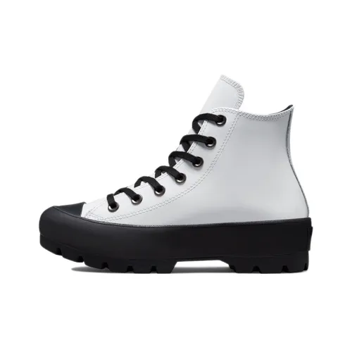 Converse Chuck Taylor All Star Lugged Hi White Black Women's