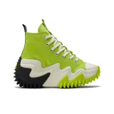 converse run star hike white black gum