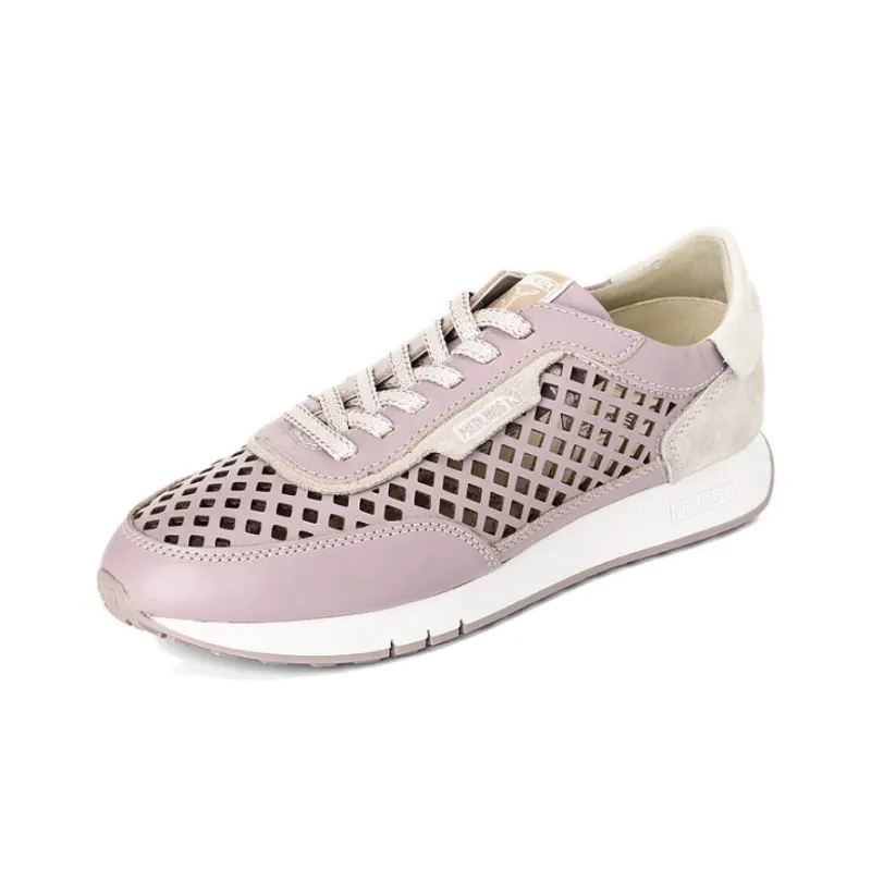 PIKOLINOS Women's Casual Shoes Women's Low Top Coconut Milk White/Purple-1
